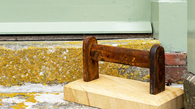 Heavy Duty Victorian Inspired Sandstone Boot Scraper-4