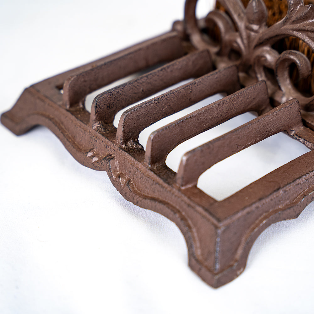 Decorative Boot Scraper and Brush.