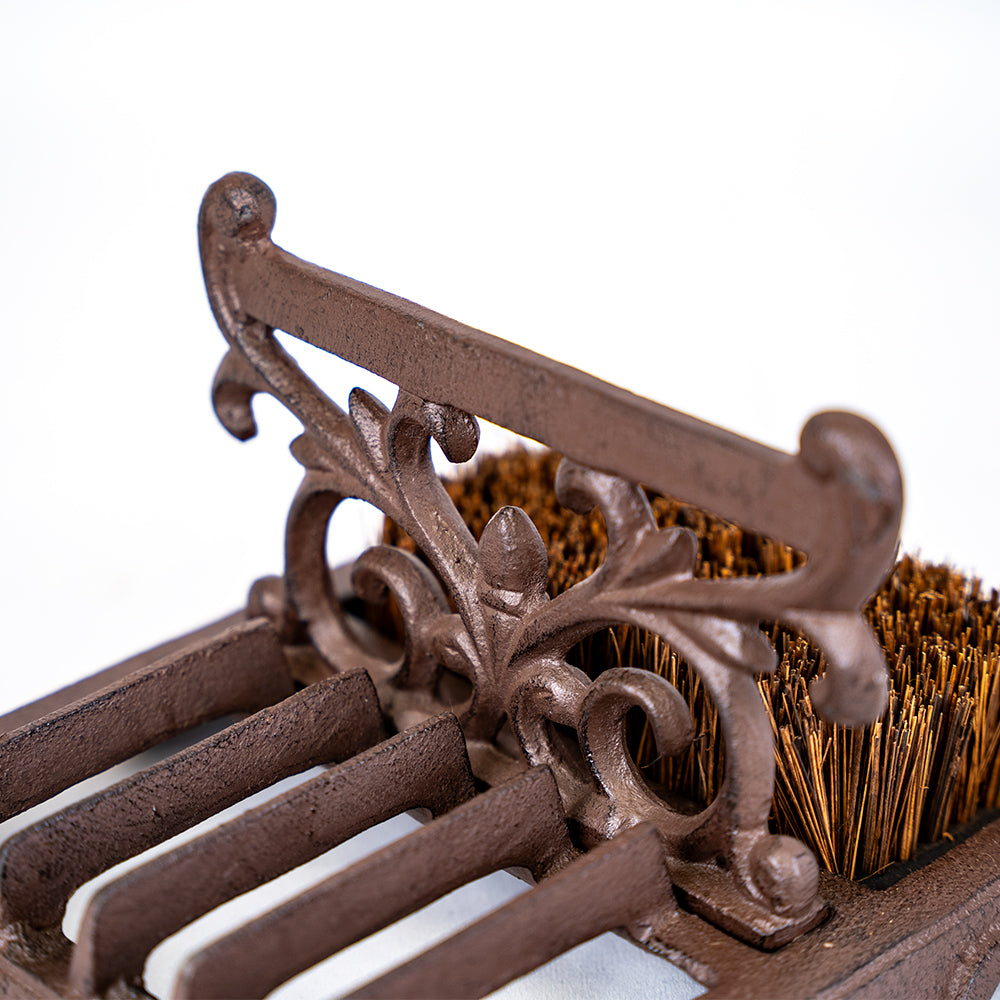 Decorative Boot Scraper and Brush.