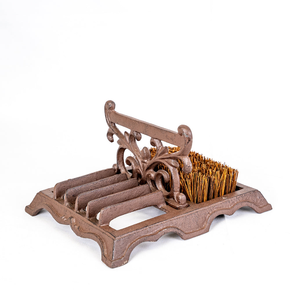 Decorative Boot Scraper and Brush.