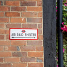 Air Raid Shelter Sign | Authentic Vitreous Enamel.