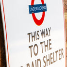 Air Raid Shelter Sign | Authentic Vitreous Enamel - Large.