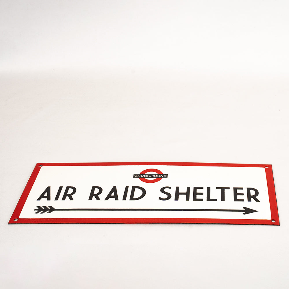 Air Raid Shelter Sign | Authentic Vitreous Enamel.
