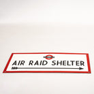 Air Raid Shelter Sign | Authentic Vitreous Enamel.
