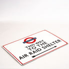 Air Raid Shelter Sign | Authentic Vitreous Enamel - Large.