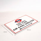Air Raid Shelter Sign | Authentic Vitreous Enamel - Large.
