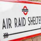 Air Raid Shelter Sign | Authentic Vitreous Enamel.