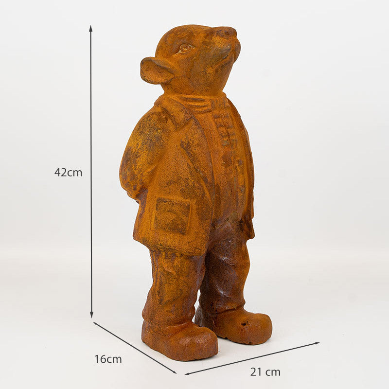 Mr Badger Garden Statue | Wind in the Willows Fictional Character.