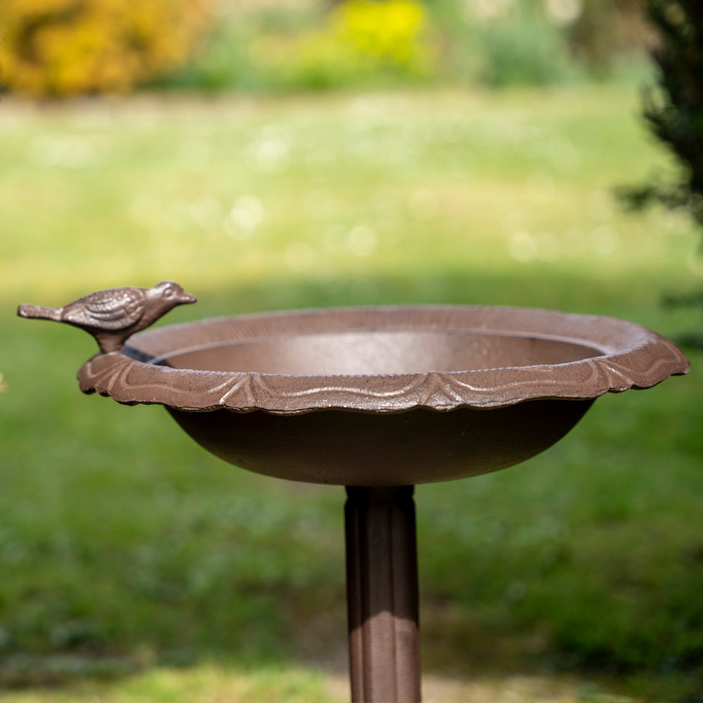 Floor Standing Bird Bath And Feeder.