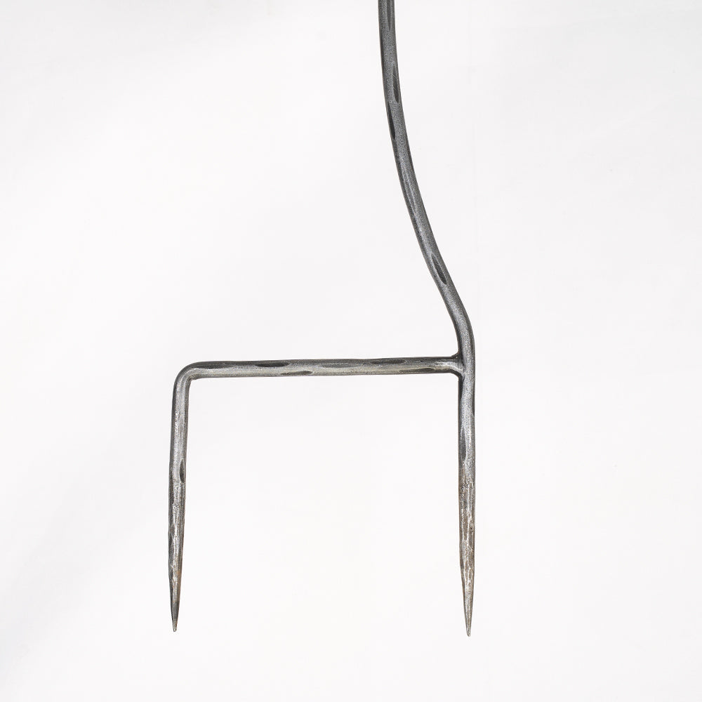 Hand Forged Iron Bird Feeder On a Stake.