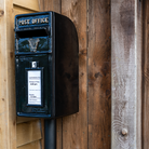 Black Irish Cast Iron Post Box.