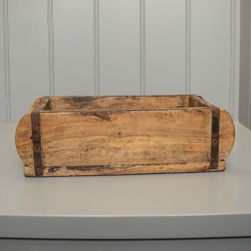 Pair of Vintage Wooden Brick Mould Storage Box.