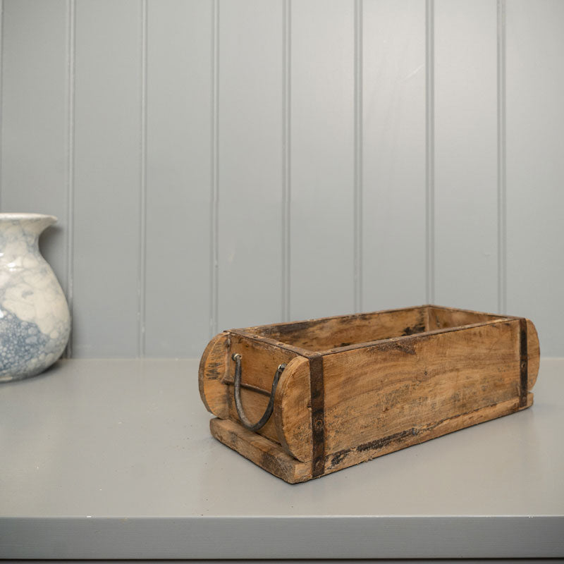 Pair of Vintage Wooden Brick Mould Storage Box.