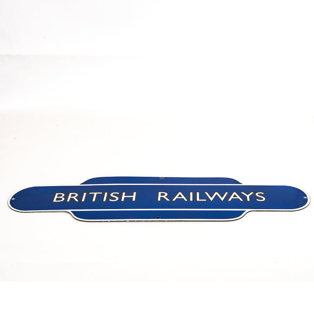 British Railways Totem Sign | Classic Vitreous Enamel Blue.