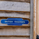 British Railways Totem Sign | Classic Vitreous Enamel Blue.