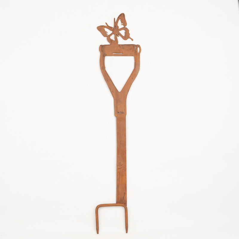 Butterfly Garden Ornament On a Spade Butterfly Garden Stake.