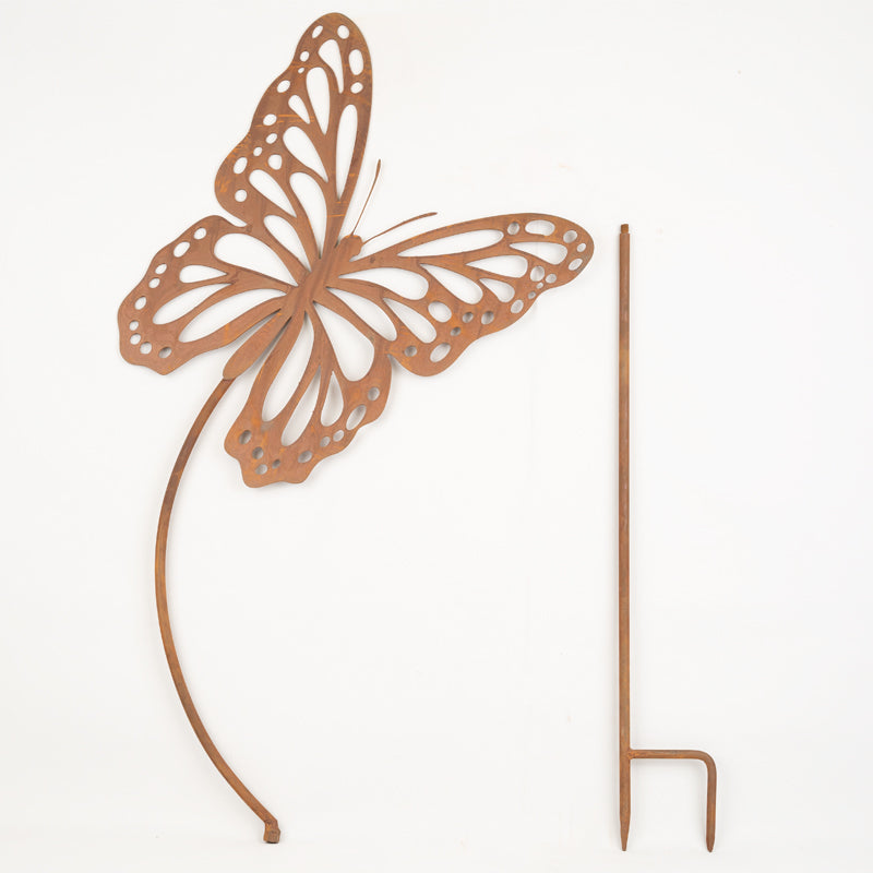 Butterfly Garden Ornament Laser Art Butterfly On Stake.