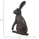 Cast Aluminium Hare Statue.