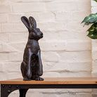 Cast Aluminium Hare Statue.