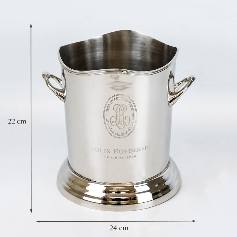 Champagne Ice Bucket in Polished Aluminium.