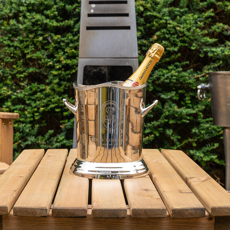 Champagne Ice Bucket in Polished Aluminium.
