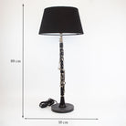 Clarinet Musical Lamp with Black Shade.