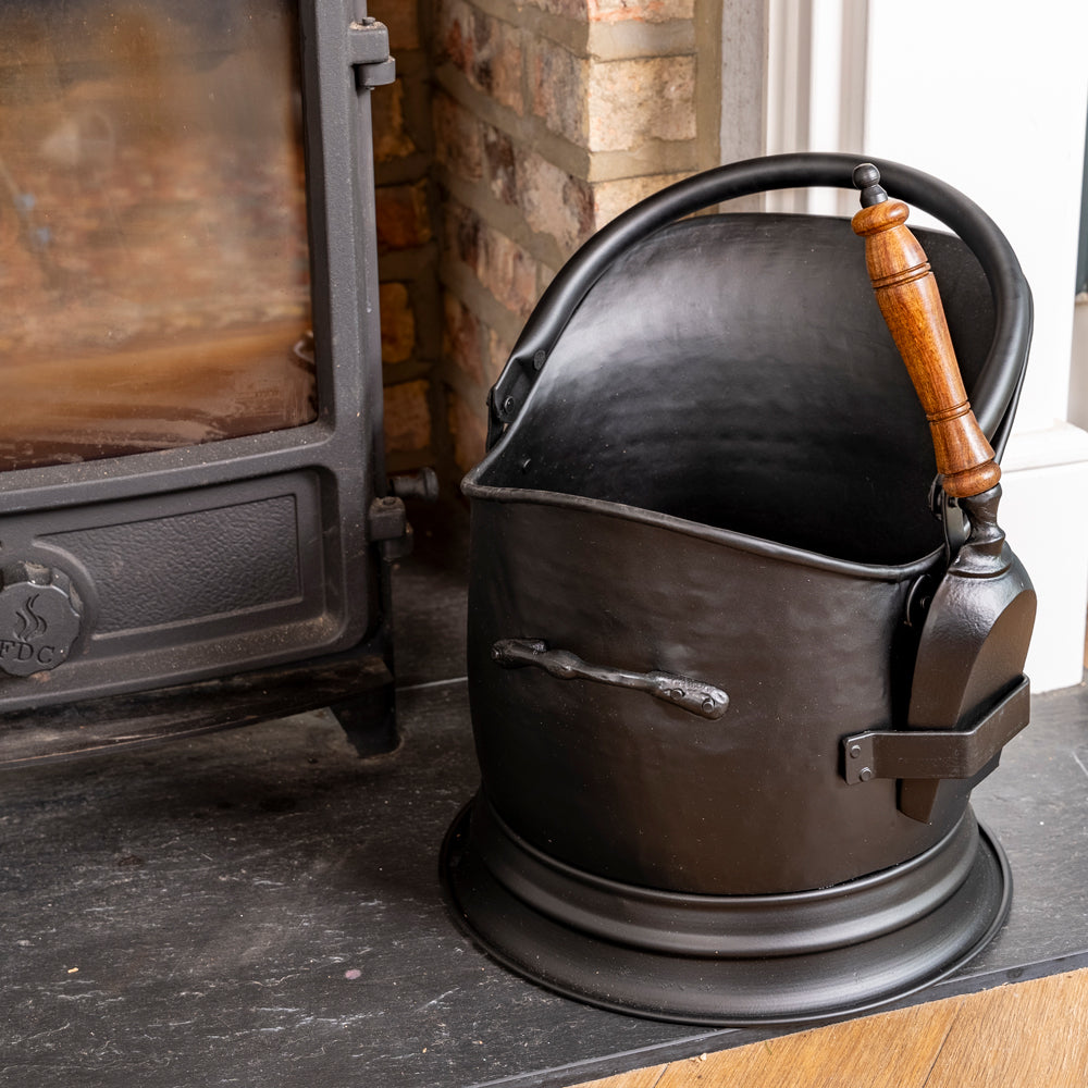 Premium Black Coal Bucket and Shovel.