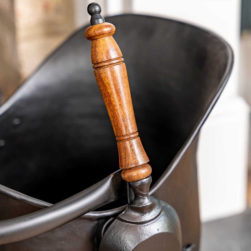 Premium Black Coal Bucket and Shovel.