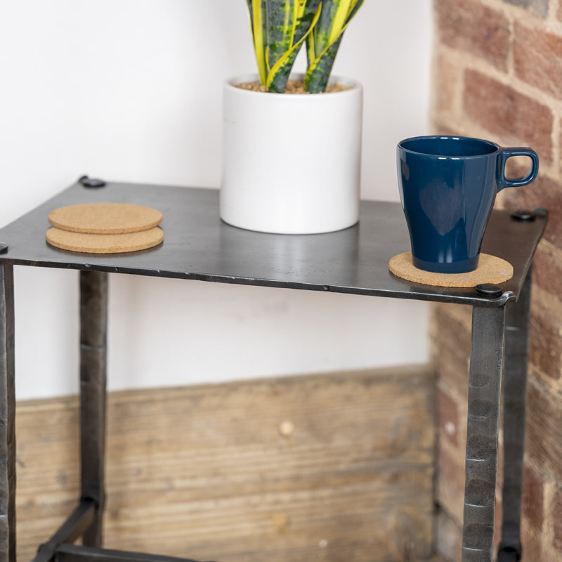 Hand Forged Small Side Table.