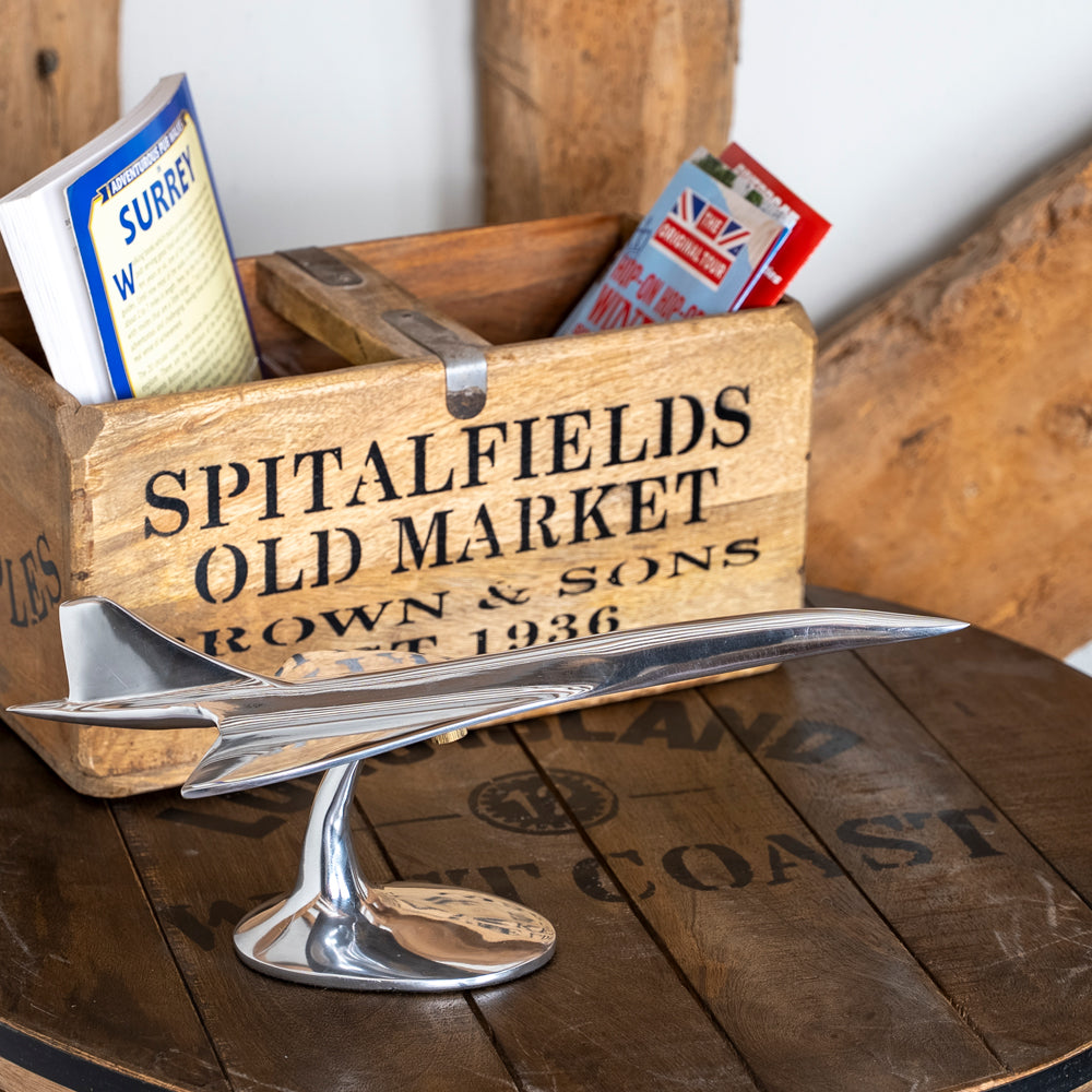 Polished Aluminium Concorde Model | Small or Large Display Ornament.