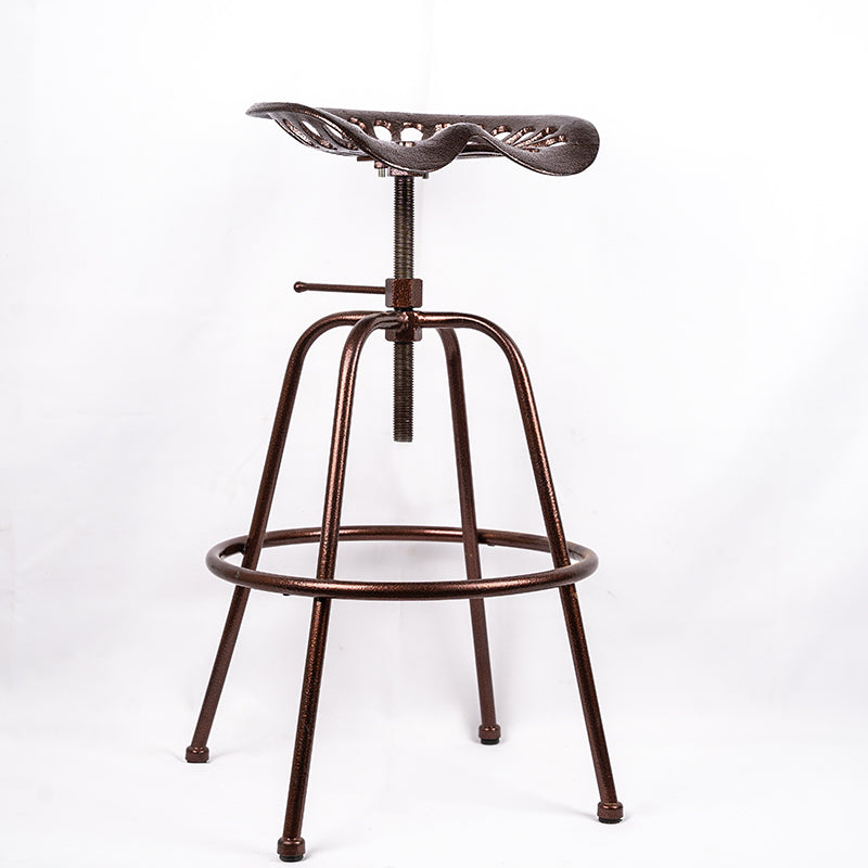 Tractor Seat Metal Bar Stool Copper.