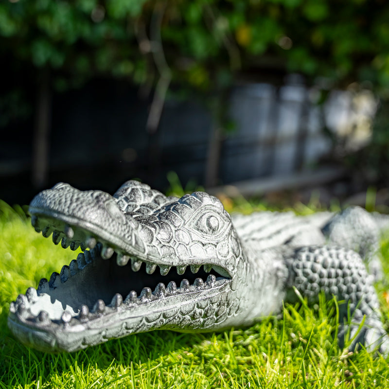 Metal Crocodile Alligator Garden Ornament.