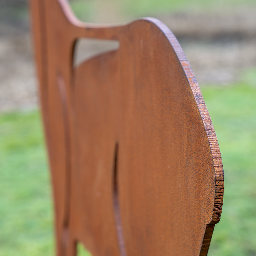 Metal Deer Silhouette Statue.