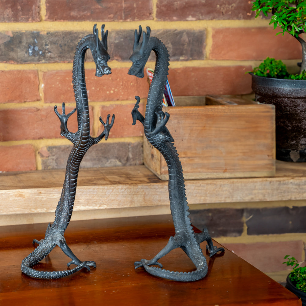 Pair of Japanese Style Dragon Figures.