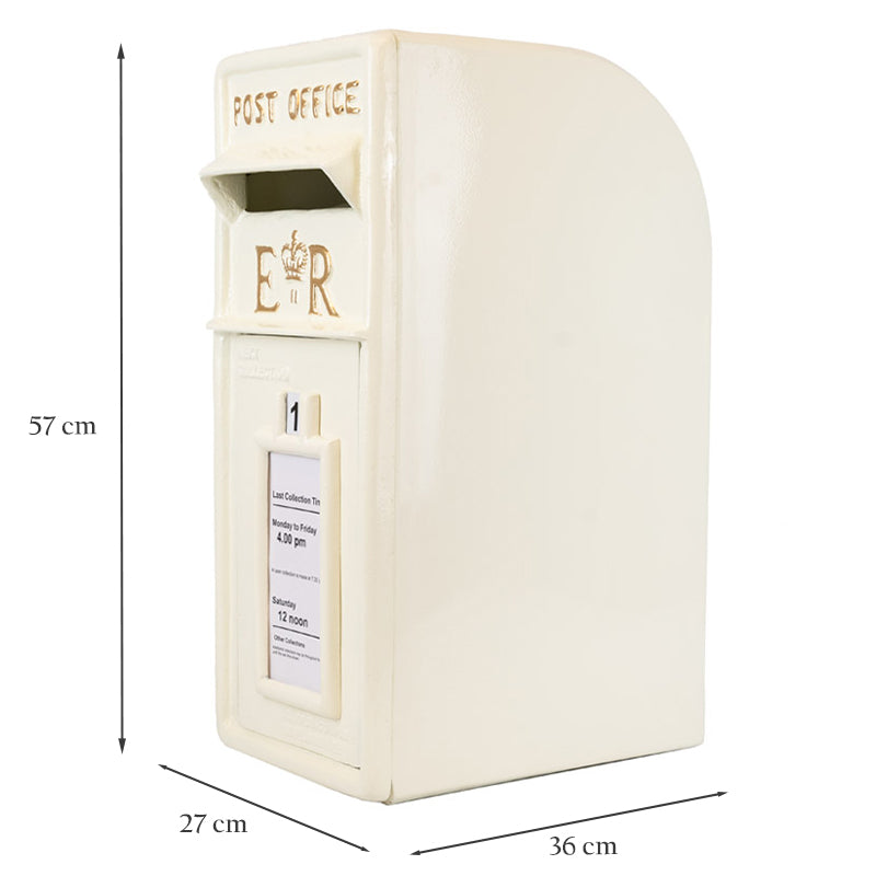 Elizabeth Regina White ER Post Box.