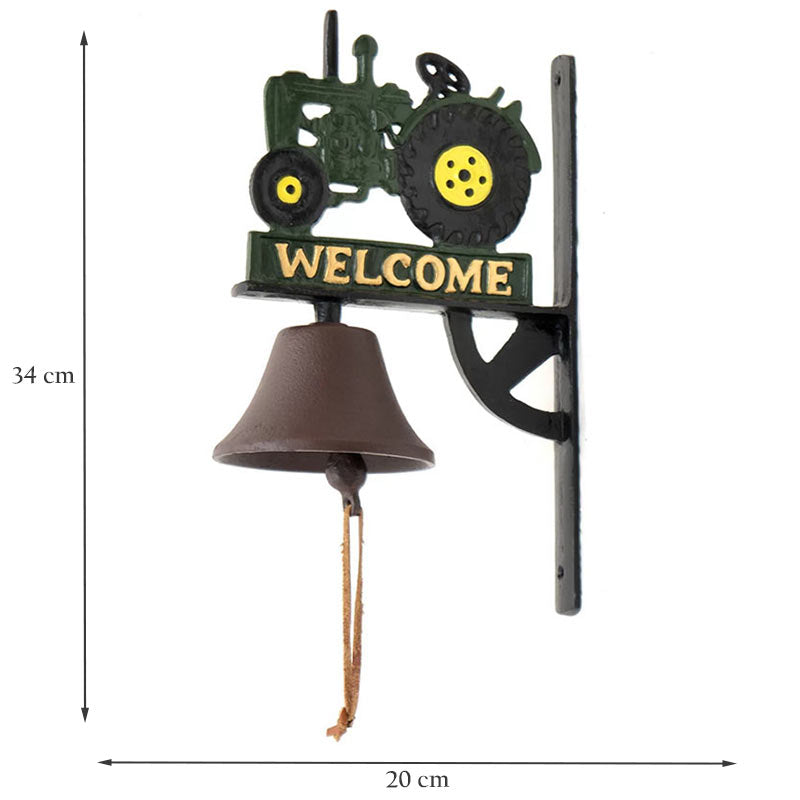 Farmyard Cast Iron Tractor Bell.