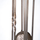 Wrought Iron Fireplace Tools Set - Pewter.