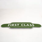 British Railway "First Class" Sign | Green Vitreous Enamel.