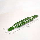 British Railway "First Class" Sign | Green Vitreous Enamel.
