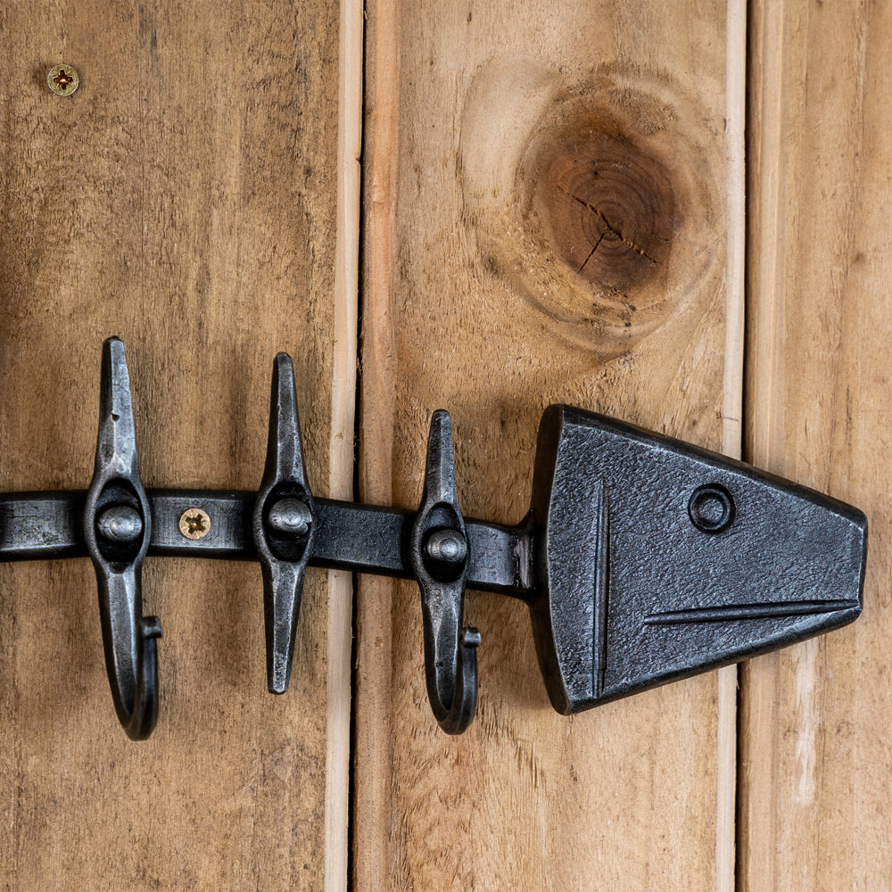 Hand Forged Fish Coat Hooks.