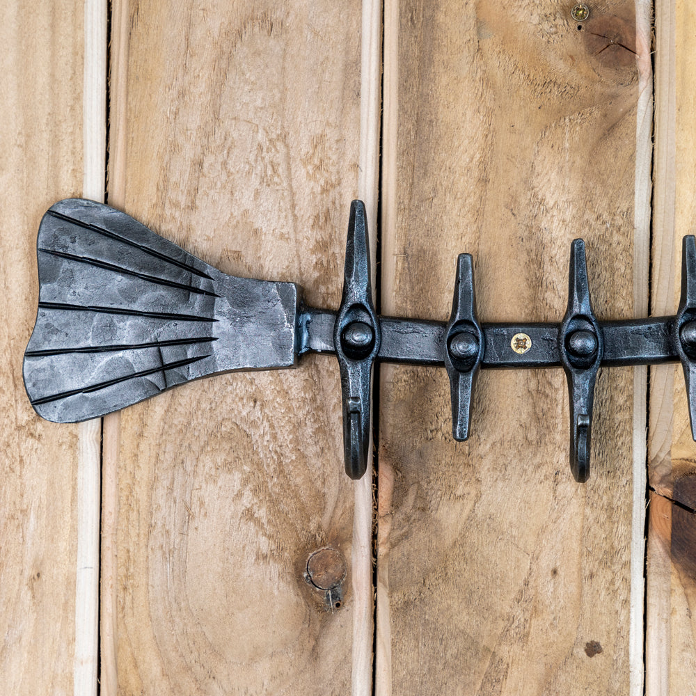 Hand Forged Fish Coat Hooks.