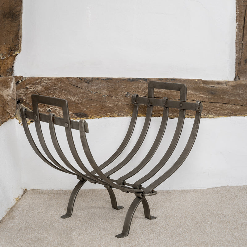 Iron Linear Log Holder.