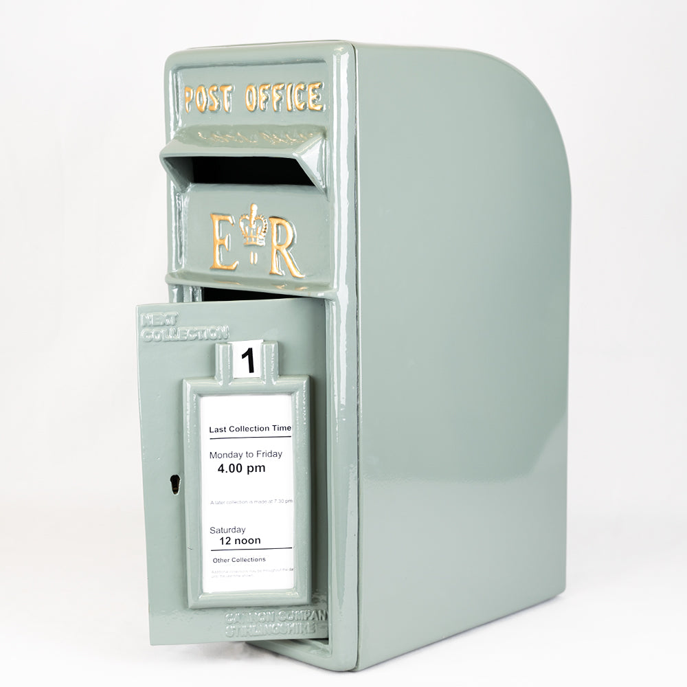 Elizabeth Regina French Grey ER Post Box.