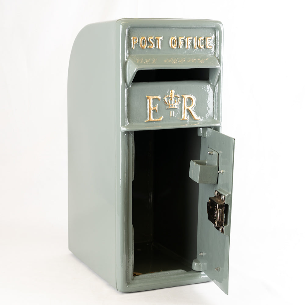 Elizabeth Regina French Grey ER Post Box.