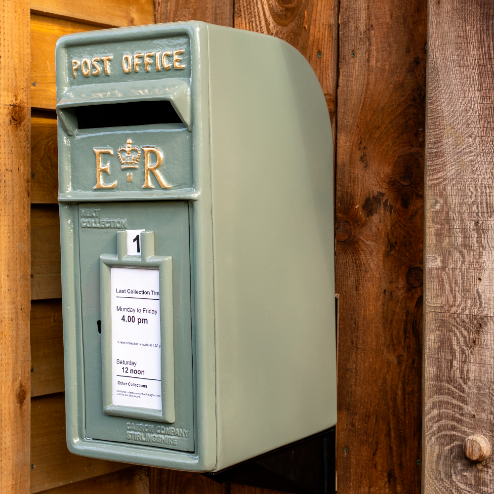 Elizabeth Regina French Grey ER Post Box.