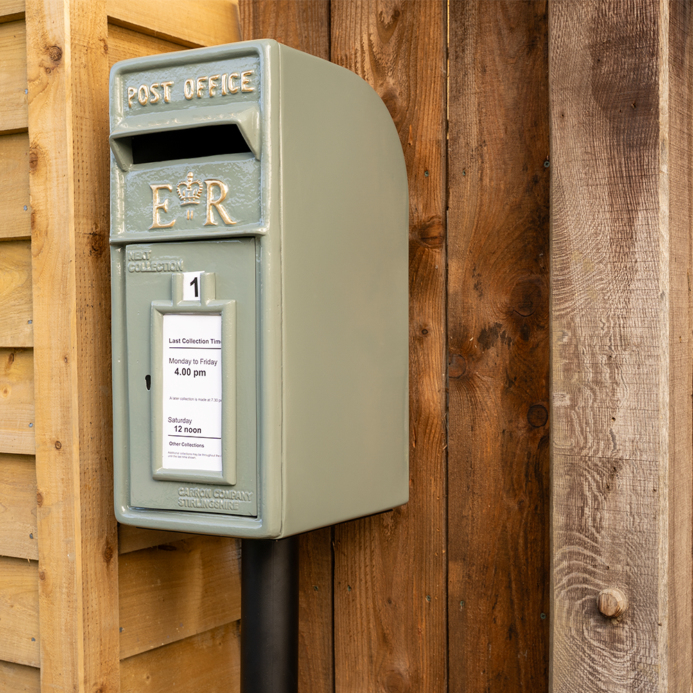 Elizabeth Regina French Grey ER Post Box.