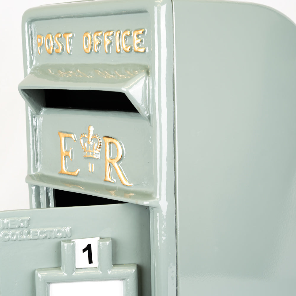 Elizabeth Regina French Grey ER Post Box.