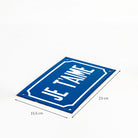 Je T'aime" Blue Vitreous Sign | French-Style Enamel Plate.