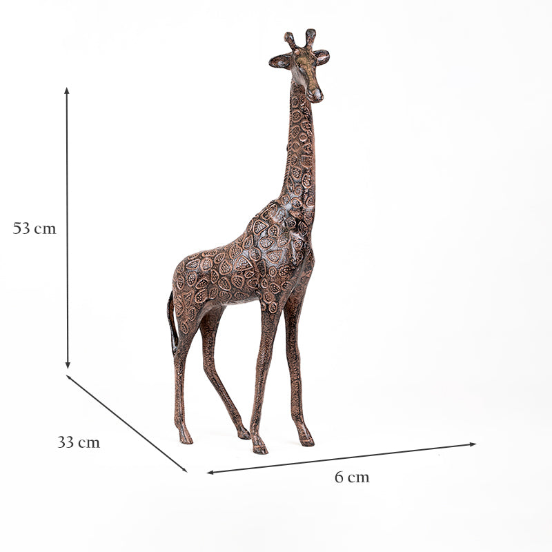 Metal Giraffe Sculpture.