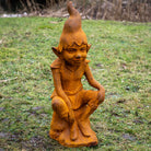 Perching Pixie Garden Statue in Cast Iron.